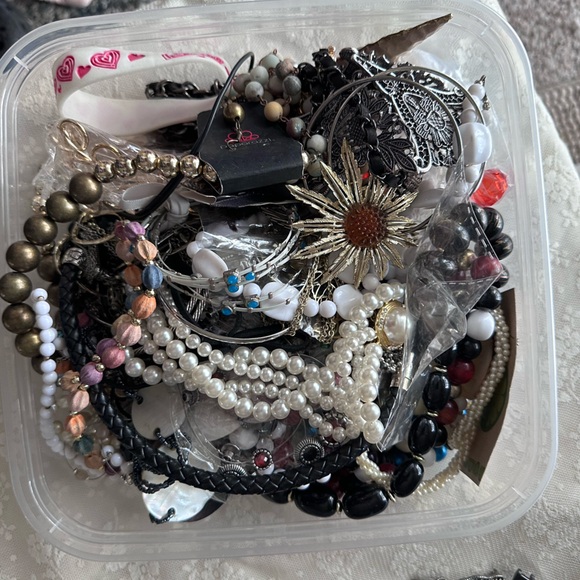 Jewelry - Craft Bag #45 of Jewelry for Crafting or Repurposing 3 lbs